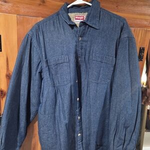 Wrangler Men's Dark Blue Shirt Jacket